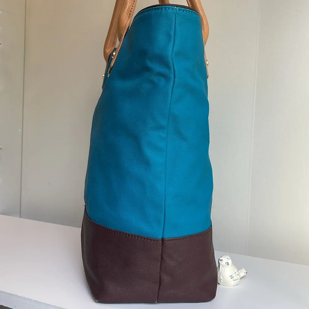Tory Burch Jaden Canvas And Leather Tote